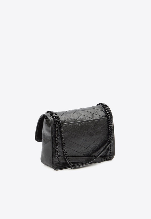 Medium Niki Leather Shoulder Bag