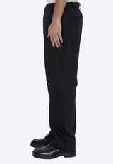 Straight-Leg Tailored Pants