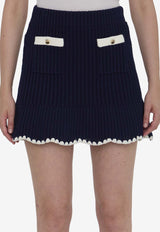 Crochet Knit Mini Skirt