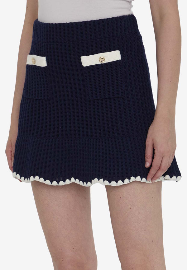 Crochet Knit Mini Skirt