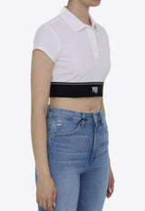 Cheerleader Cropped Polo T-shirt