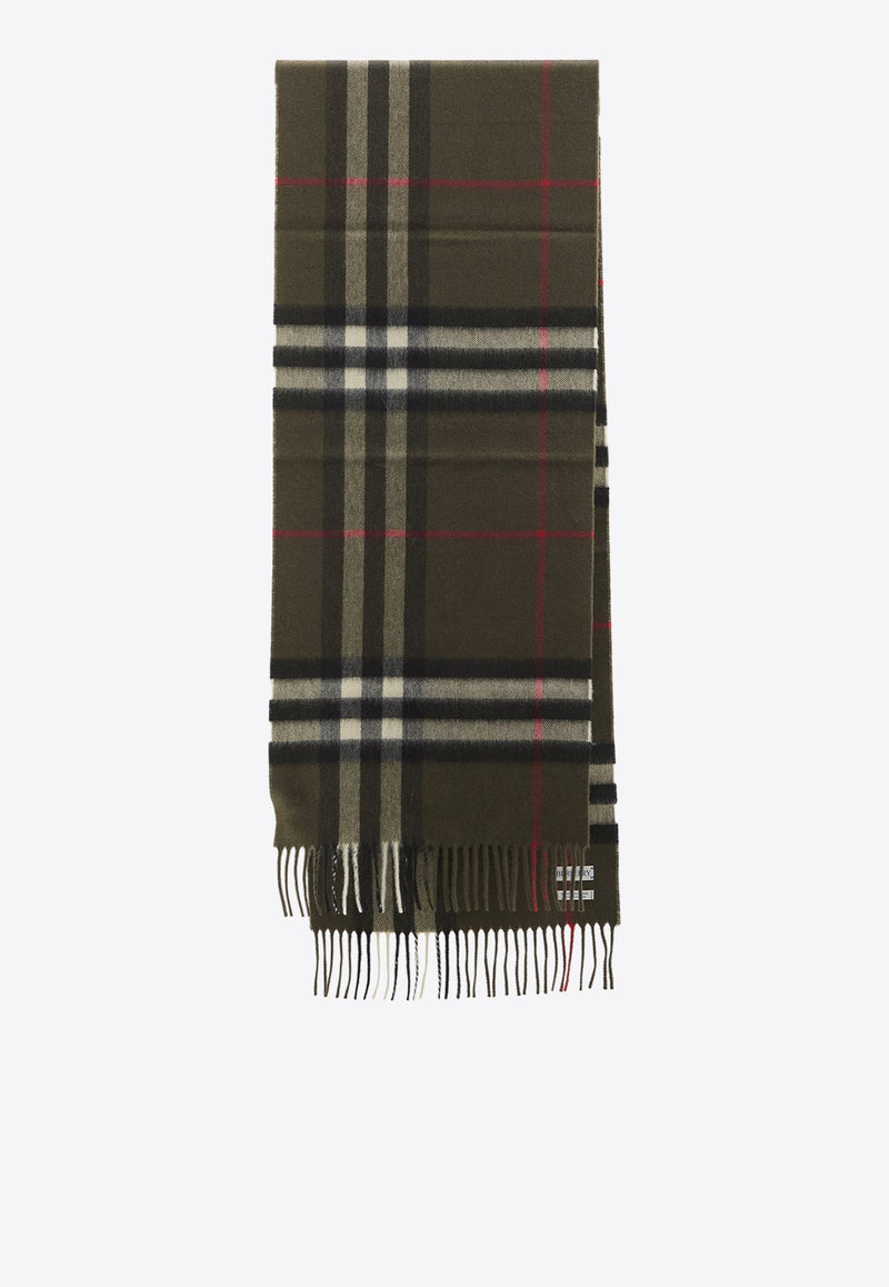 Checked Cashmere Scarf
