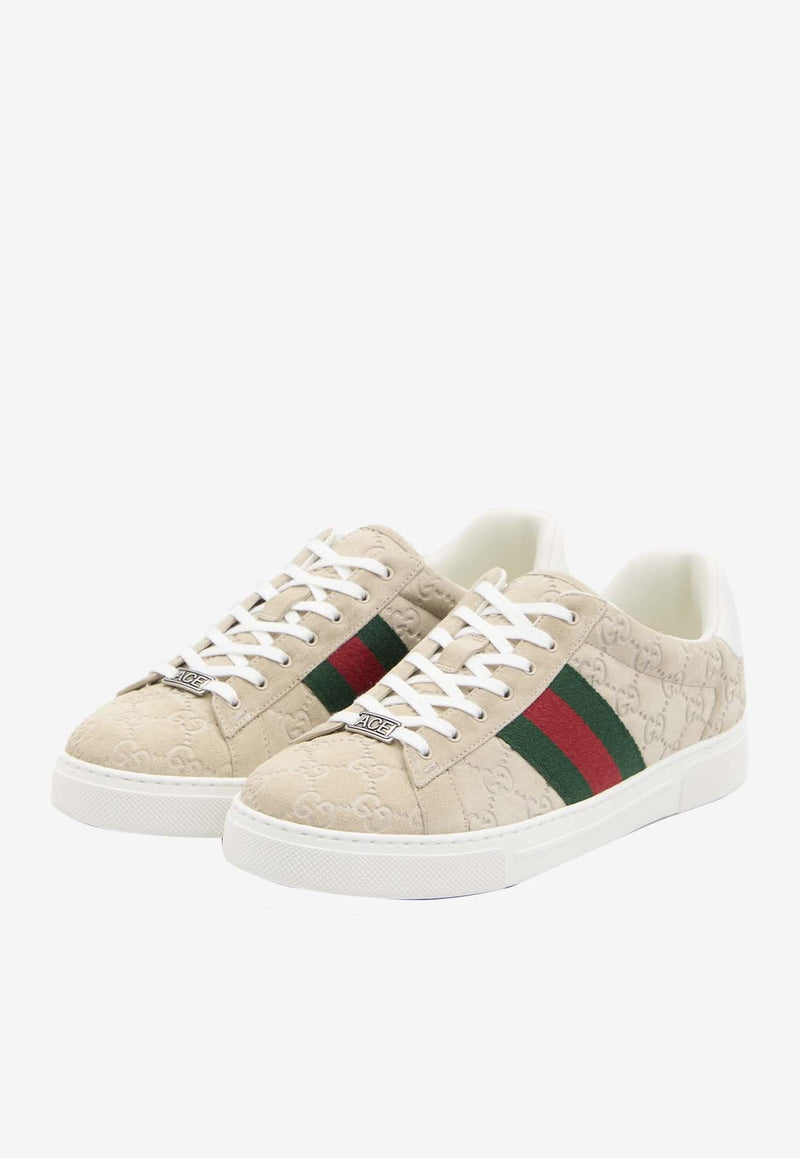 Ace GG Suede Low-Top Sneakers
