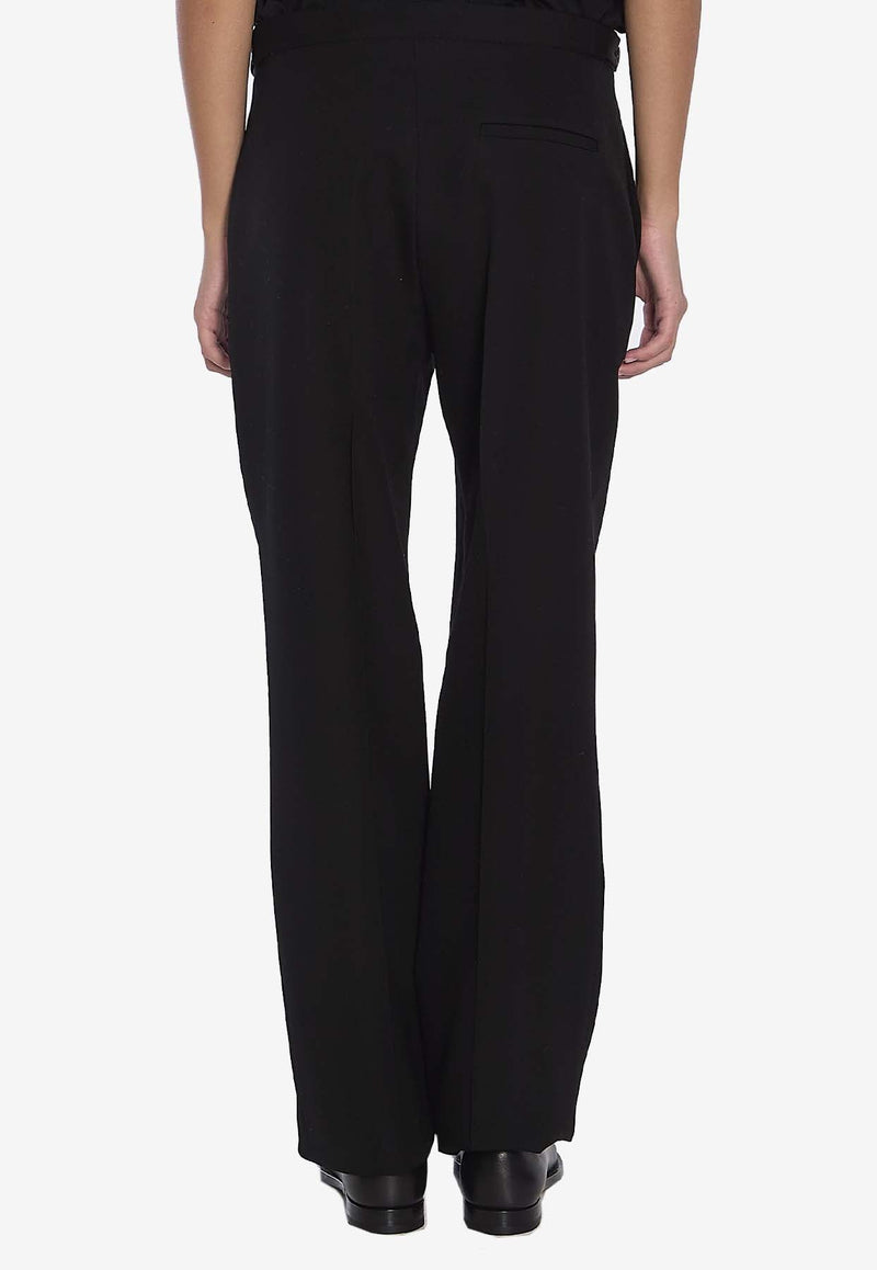 Jesse Straight-Leg Wool Pants