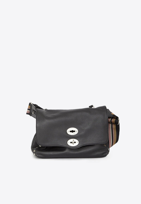 Small Postina Leather Top Handle Bag