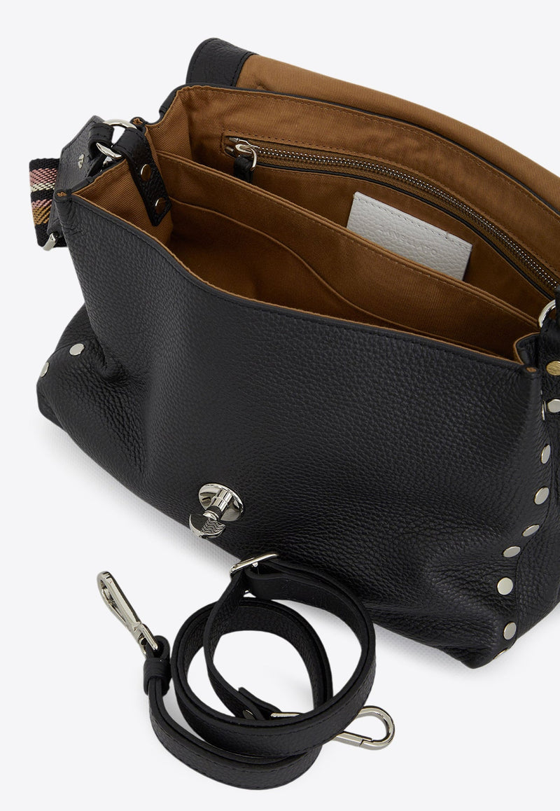 Small Postina Leather Top Handle Bag