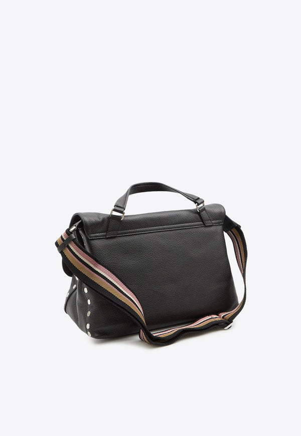 Medium Postina Leather Top Handle Bag