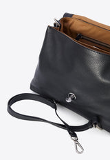 Medium Postina Leather Top Handle Bag