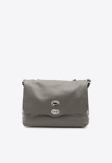 Medium Postina Leather Top Handle Bag