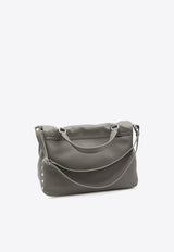 Medium Postina Leather Top Handle Bag