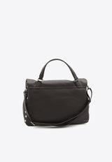 Medium Postina Leather Top Handle Bag