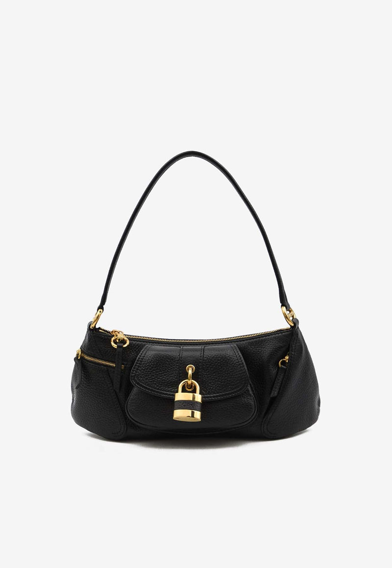 The 99 Grained Leather Shoulder Bag