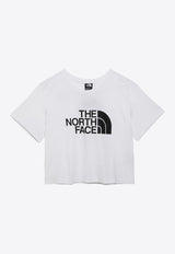 Logo Print Cropped T-shirt