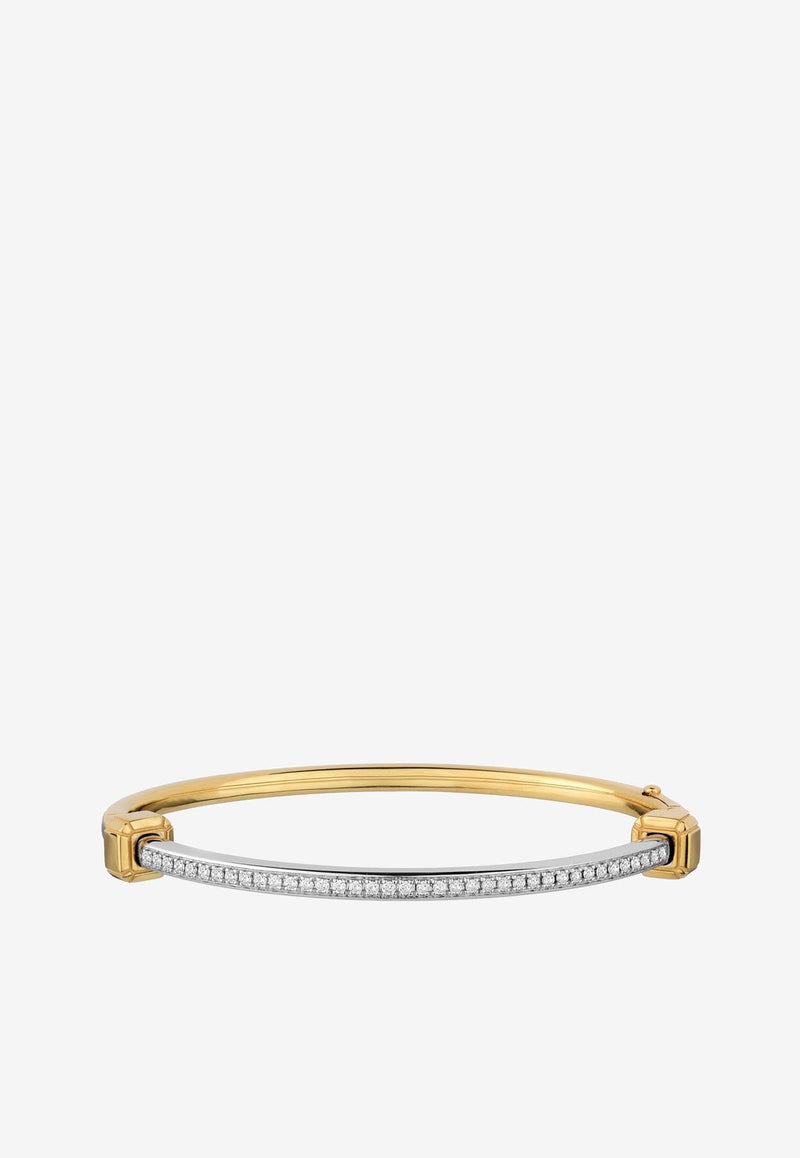 Ninety 18-karat Yellow Gold Bracelet with Diamonds