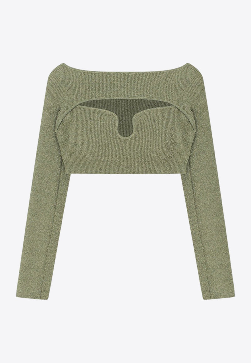 Marnin Off-Shoulder Terry Knit Top