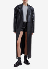 Tina Oversized Faux Leather Trench Coat