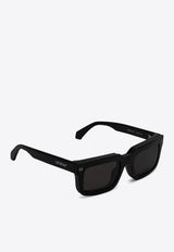 Clip-On Rectangular Sunglasses