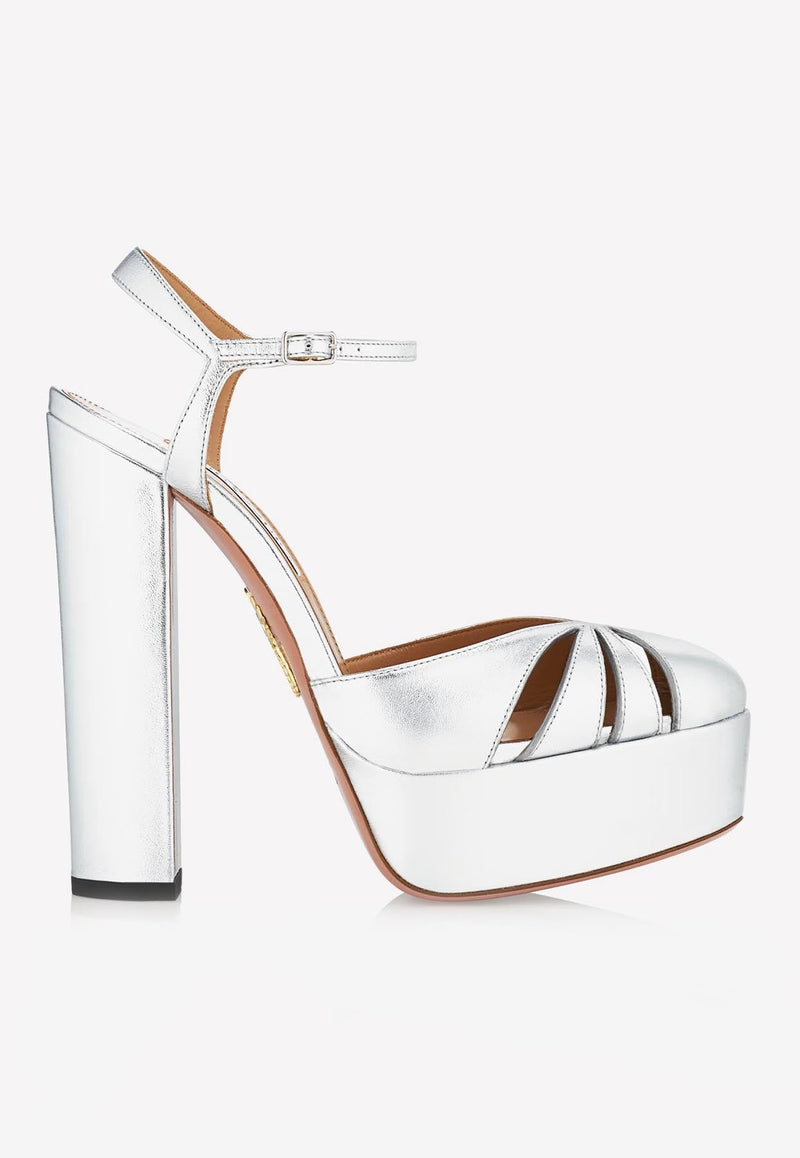 Olympia 140 Platform Sandals in Leather
