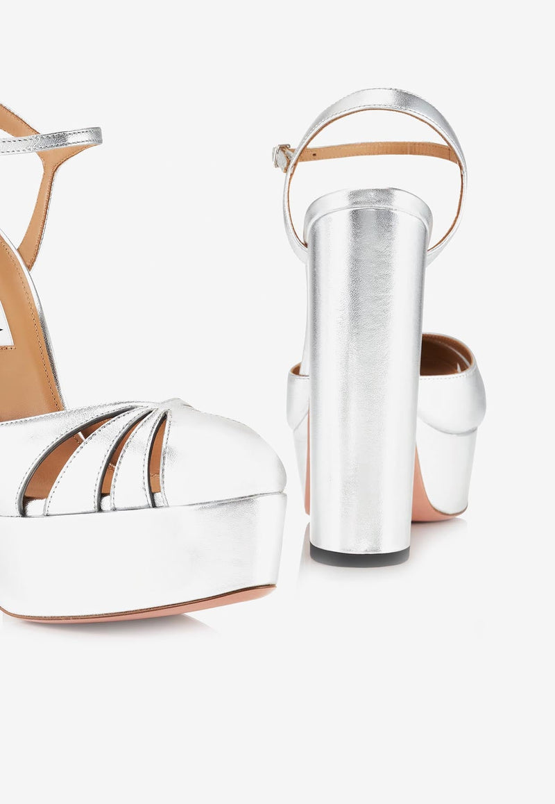 Olympia 140 Platform Sandals in Leather