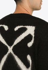 Arrows Intarsia Knit Sweater