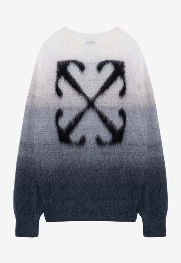 Arrow Mohair Knit Gradient Sweater