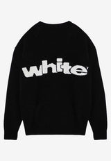 Shared Logo Knitted Wool Blend Sweater