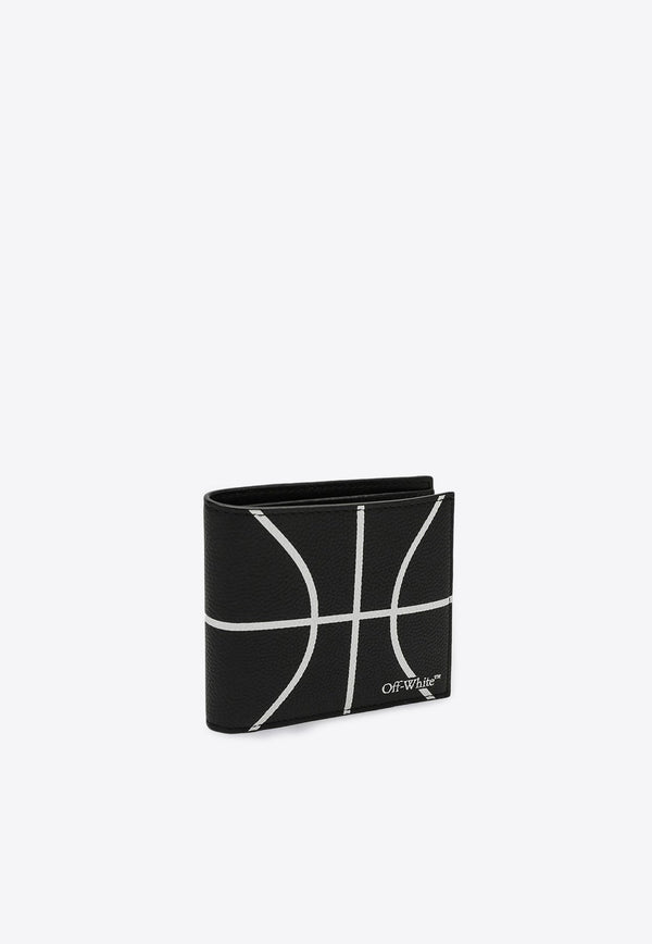 Bi-Fold Basketball Leather Wallet