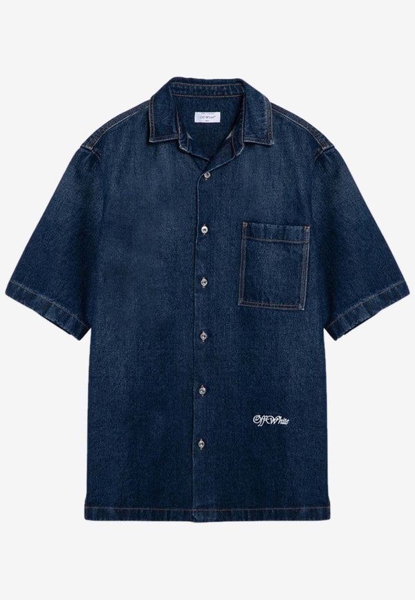 Short-Sleeved Denim Overshirt