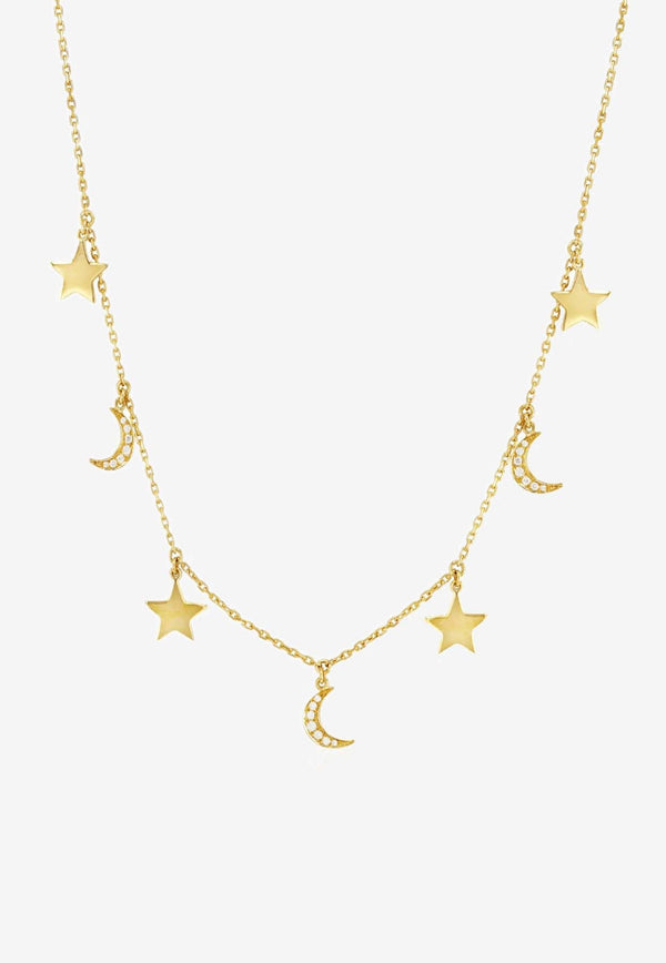 Starry Night Choker in 18-karat Yellow Gold with Diamonds