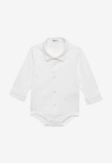 Baby Boys Buttoned Shirt Bodysuit