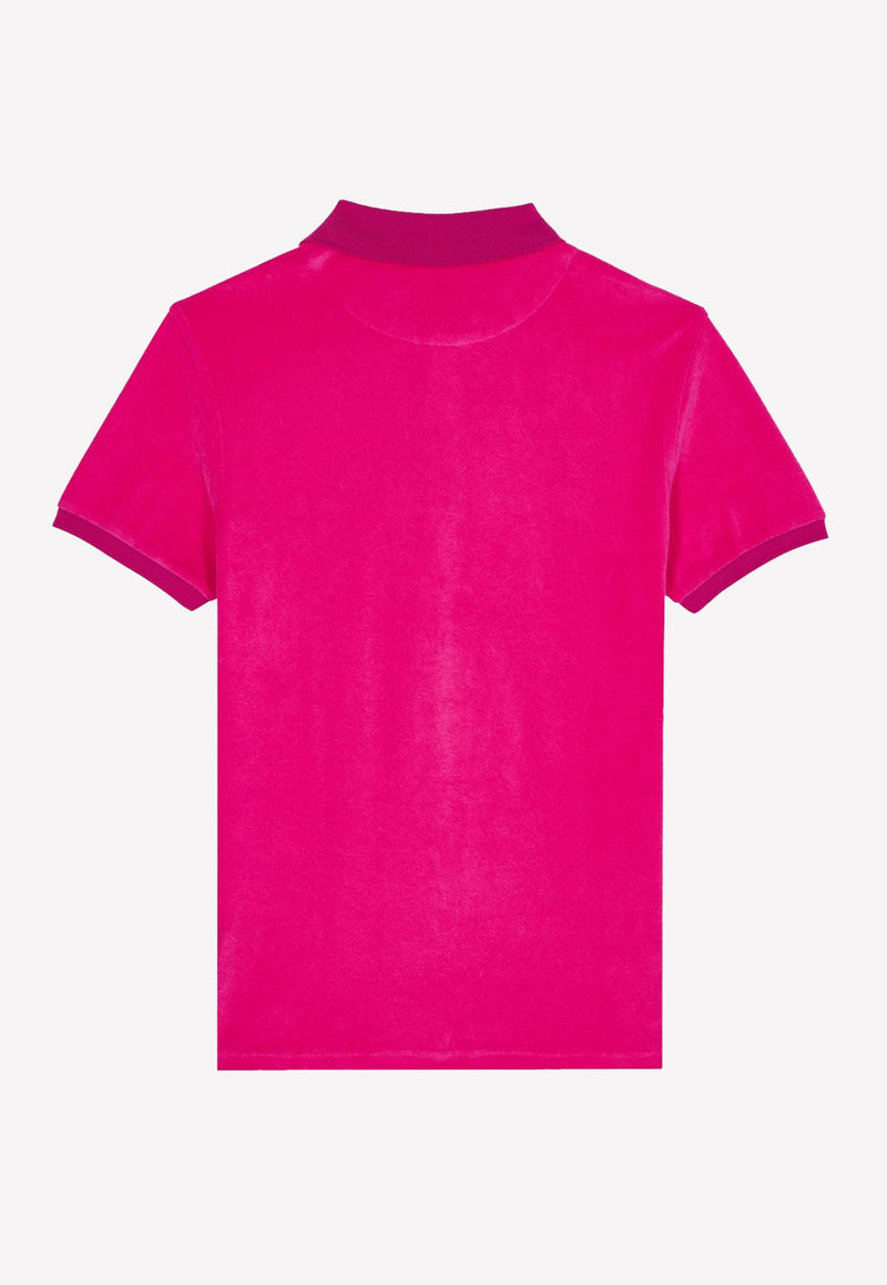 Terry Polo T-shirt in Cotton Blend