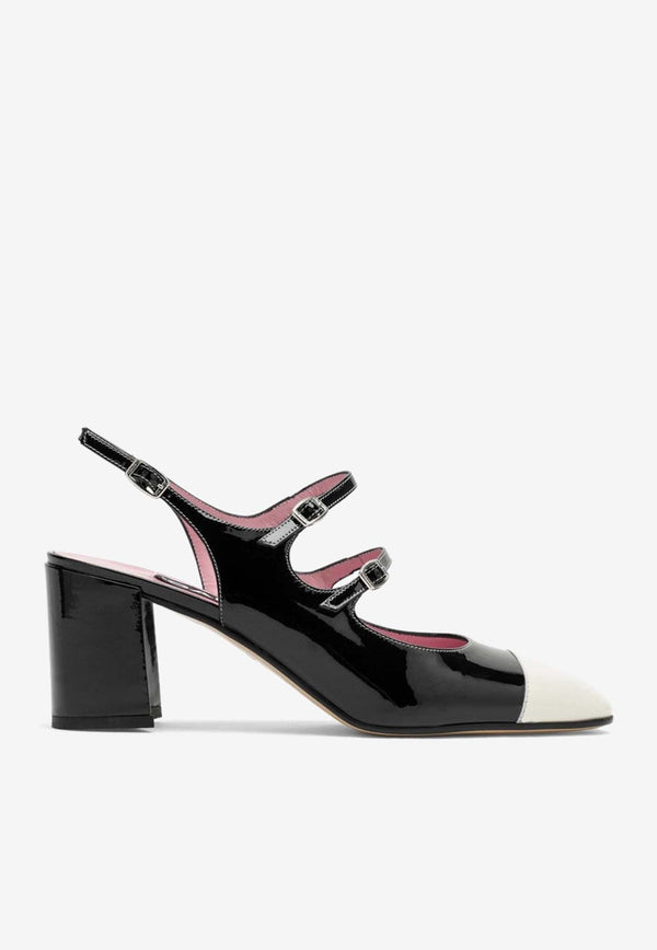 Papaia 60 Patent Leather Slingback Pumps