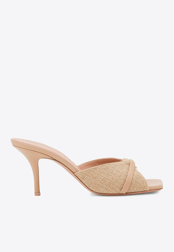Patricia 70 Jute and Leather Mules