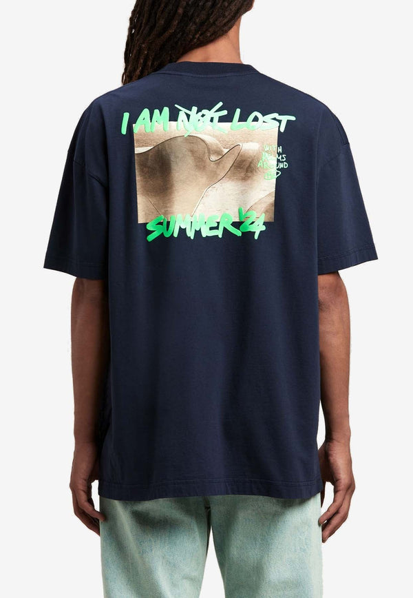 I Am Lost Printed Crewneck T-shirt