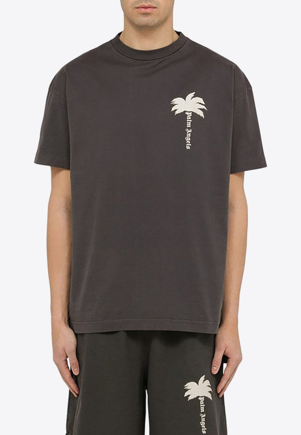 Palm Print Crewneck T-shirt