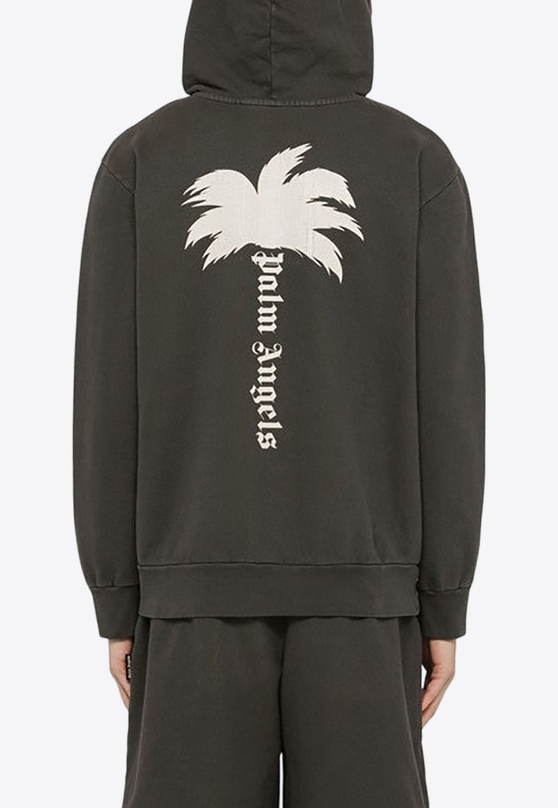 Palm Print Hooded Sweatshirt