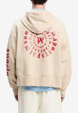 Vertigo Logo Print Zipped Hoodie