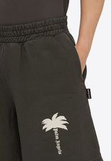 Palm Print Bermuda Shorts