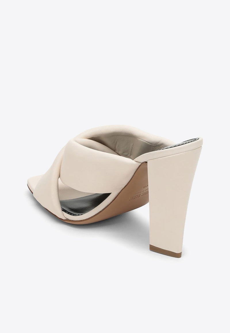 110 Criss-Cross Leather Mules