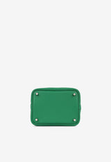 Picotin 18 in Vert Vertigo Clemence Leather with Palladium Hardware