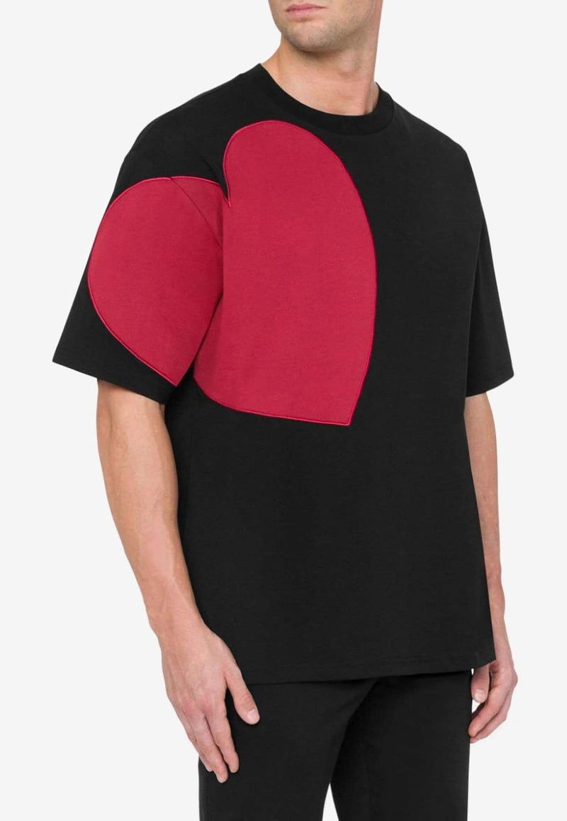 Heart Print Short-Sleeved T-shirt