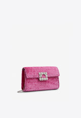 Flower Strass Illusion Clutch