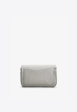 Mini Jeu de Fille Clutch Bag in Glitter Fabric