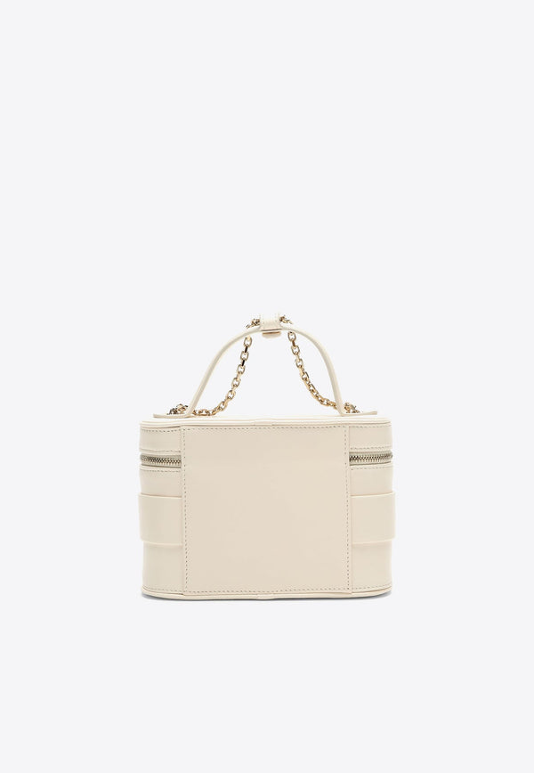 Mini Rhinestone-Buckle Vanity Bag