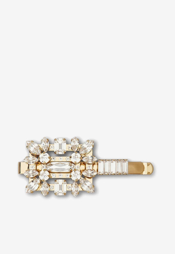 Crystal Embellished Buckle Hair Clip