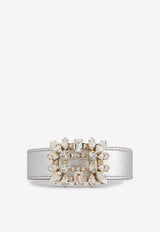 Broche Vivier Crystal Buckle Bracelet