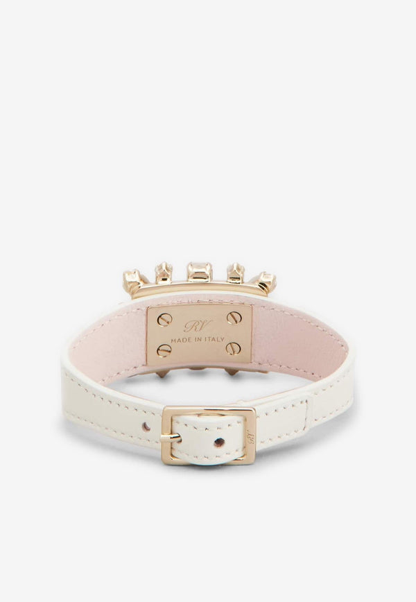 Broche Vivier Buckle Bracelet in Leather