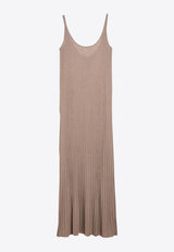 Ritmo Lurex Ribbed Maxi Dress