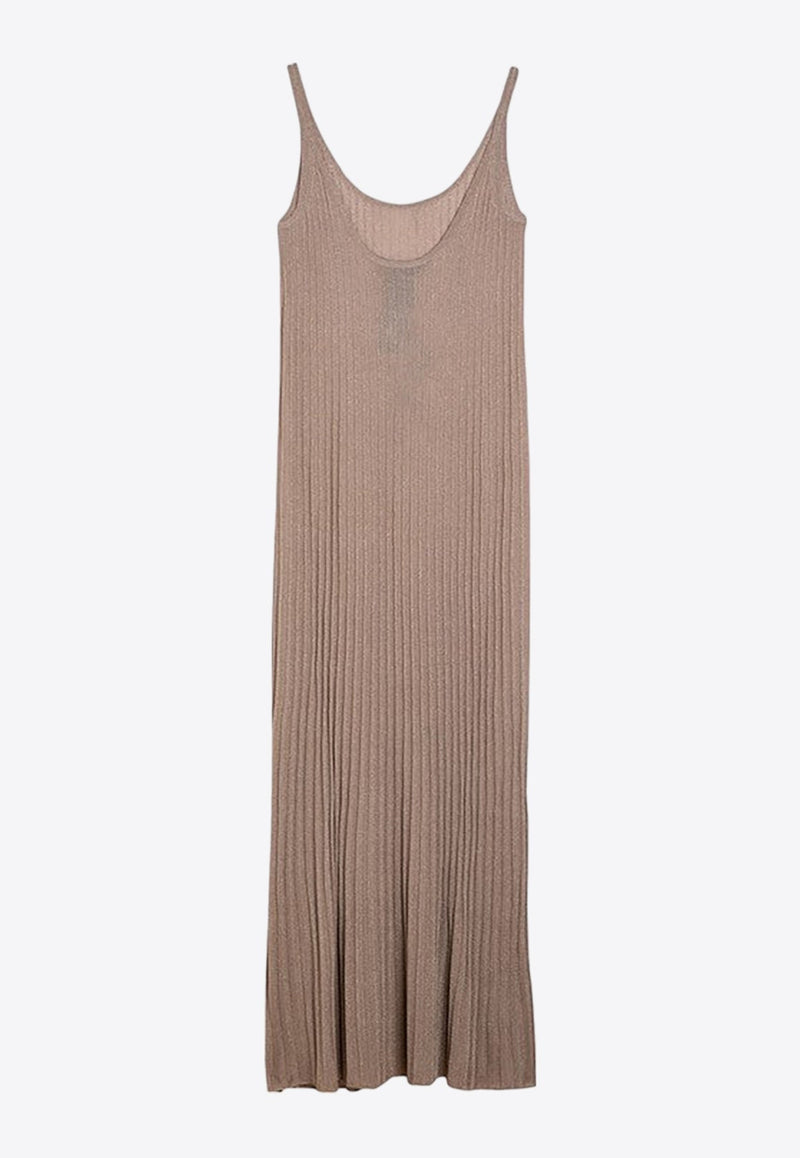 Ritmo Lurex Ribbed Maxi Dress