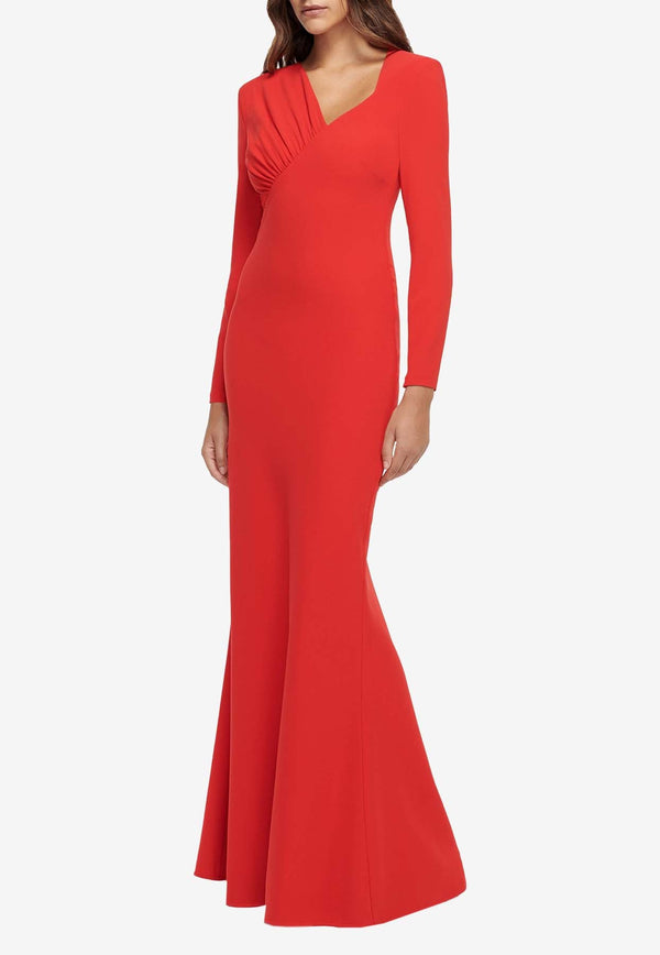 Long-Sleeved Cady Gown